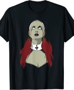 Black Religion Goth Sister Nun – Evil Goth Cross Tattoo T-Shirt - Copy