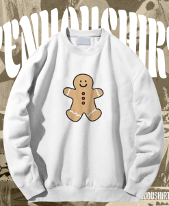 Gingerbread Man Sweatshirt Mistletoe Sweatshirt TPKJ1