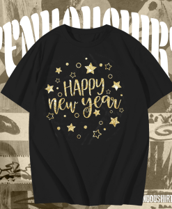 Happy New Year Sign T Shirt TPKJ1