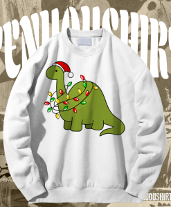 Roarsome Christmas Dinosaur Sweatshirt TPKJ1