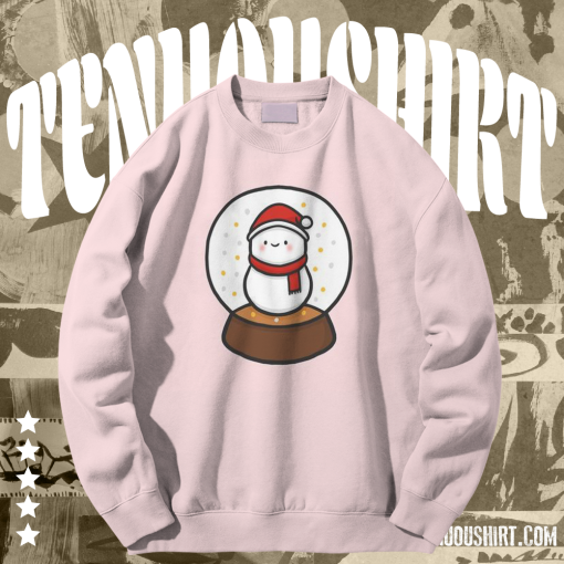 Snowball globe snowman Sweatshirt TPKJ1