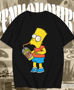 The Simpson Family Bart Simpson Brain Freeze T Shirt TPKJ1