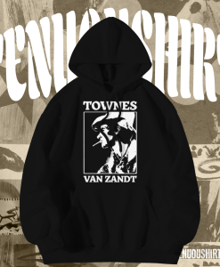 Townes Van Zandt Black Hoodie TPKJ1