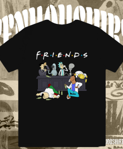 Drunk Friends Homer Simpson Bender Rick And Morty Peter Griffin Sterling Archer t shirt TPKJ1