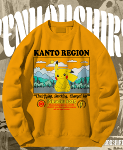 Pokemon Kanto Region Pikachu sweatshirt TPKJ1