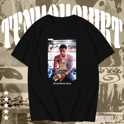 Youngboy Money Stacks Never Broke Again T-shirt TPKJ1