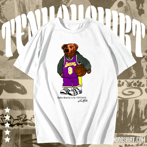 Bear Kobe Bryant T Shirt TPKJ1