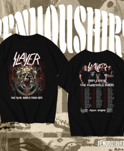 Slayer Final Farewell World Tour 2018 T-Shirt TPKJ1