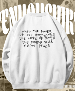 Power Of Love sweatshirt back TPKJ1