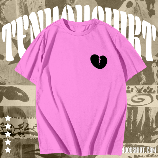 Broken heart light pink T-Shirt TPKJ1