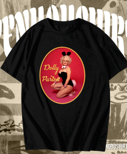 Dolly Parton Playboy Bunny Foto Poster T shirt TPKJ1