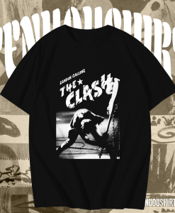 The Clash London Calling Black t shirt TPKJ1