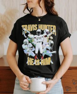 Travis Hunter he is him Colorado Buffaloes T shirt