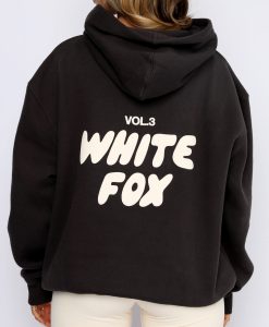 White Fox Hoodie Back