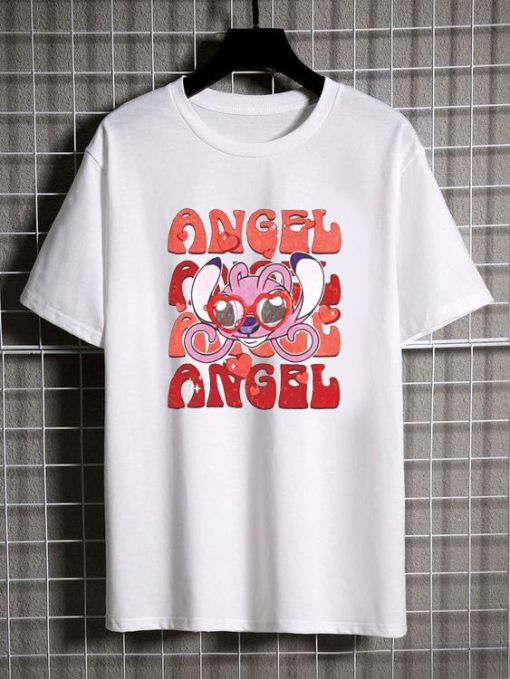 Stitch And Angel Tshirt RS