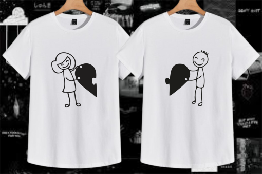 Valentines Day Matching Couple Tshirt RS