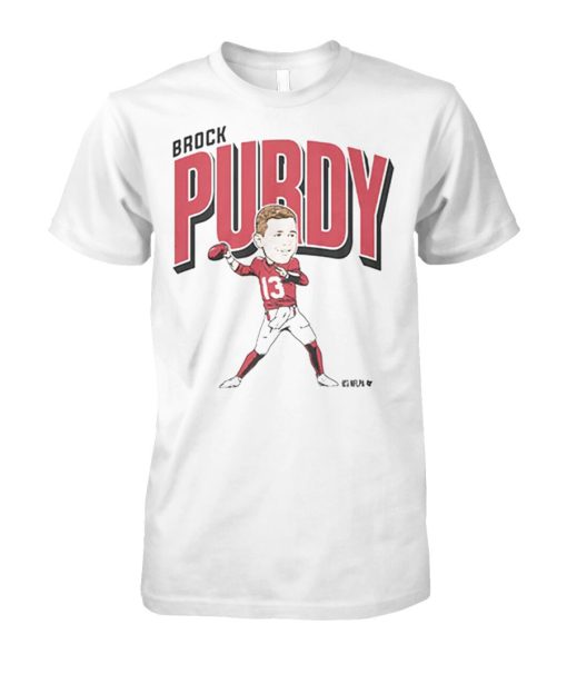 BROCK PURDY CARICATURE T SHIRT