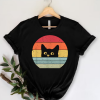 Retro Black Cat Lover T-shirt